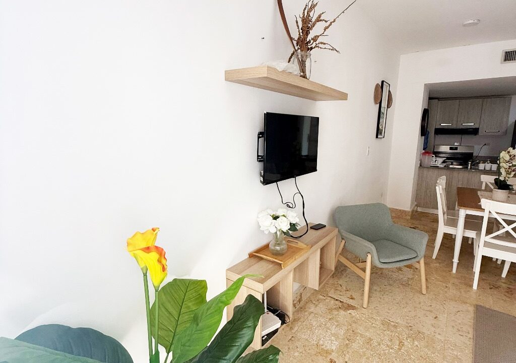 Apartamento de 2 habitaciones amueblado en venta Playa Nueva Romana (10)