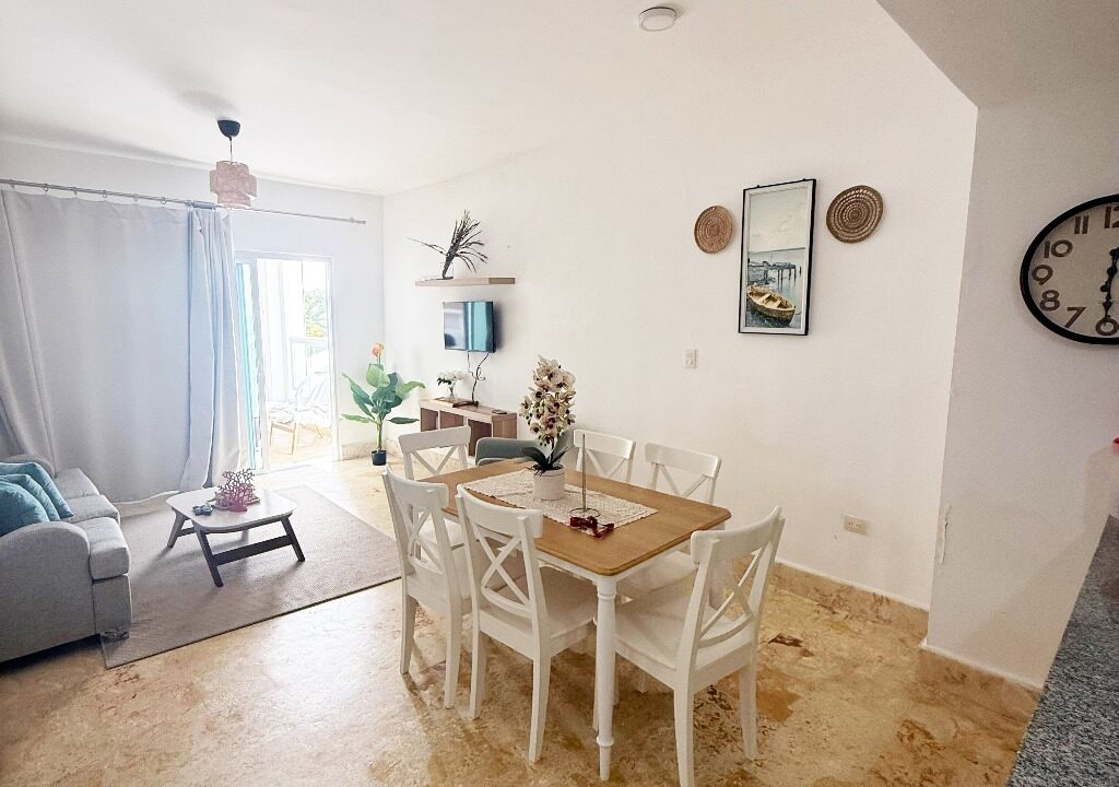 Apartamento de 2 habitaciones amueblado en venta Playa Nueva Romana (16)
