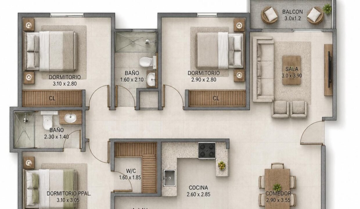 Proyecto Residencial De Apartamentos A La Venta Ubicado En El Edén (12)