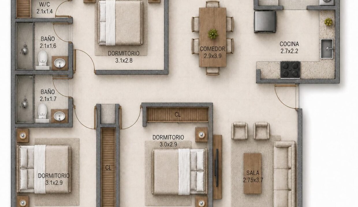 Proyecto Residencial De Apartamentos A La Venta Ubicado En El Edén (13)