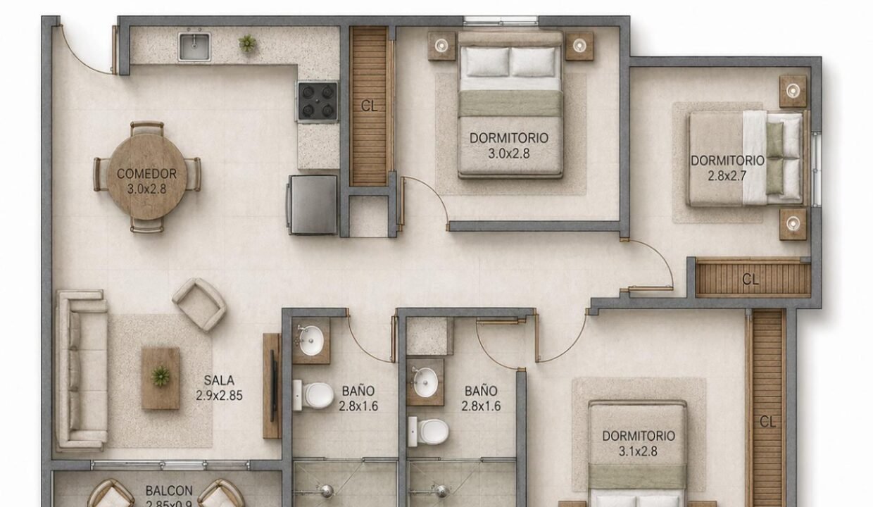 Proyecto Residencial De Apartamentos A La Venta Ubicado En El Edén (4)